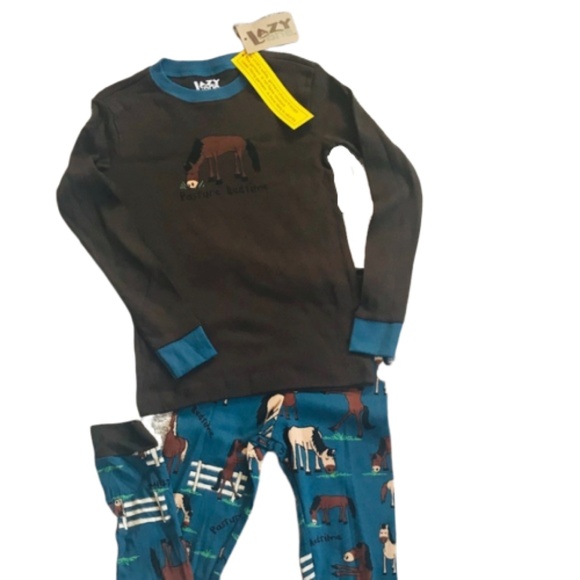 LazyOne Boys Spider Bear Kids PJ Set Long Sleeves